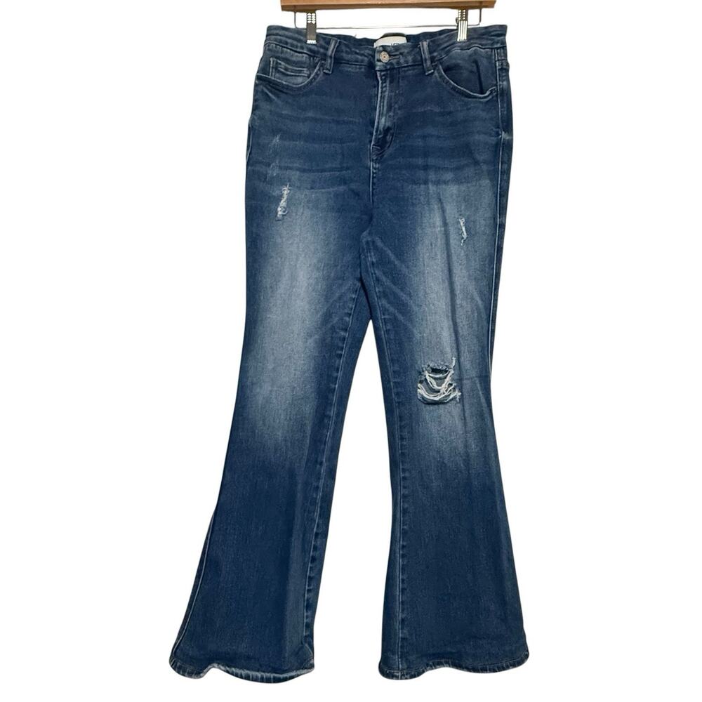 Vervet Jeans Womens SIZE 31 Darker Blue Wash Bootcut Distressed Classic 31x29